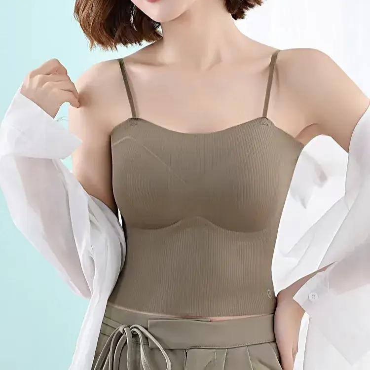 Slim Fitting Camisole with Built-In Bra Cups, Seamless Push-Up Underwear, Highly Elastic and Sexy - Image 6