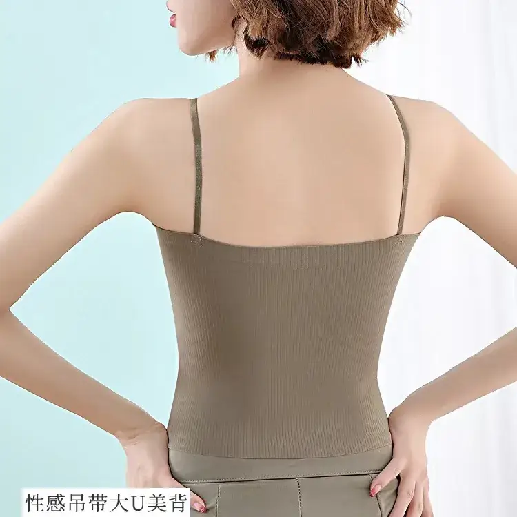 Slim Fitting Camisole with Built-In Bra Cups, Seamless Push-Up Underwear, Highly Elastic and Sexy - Image 7