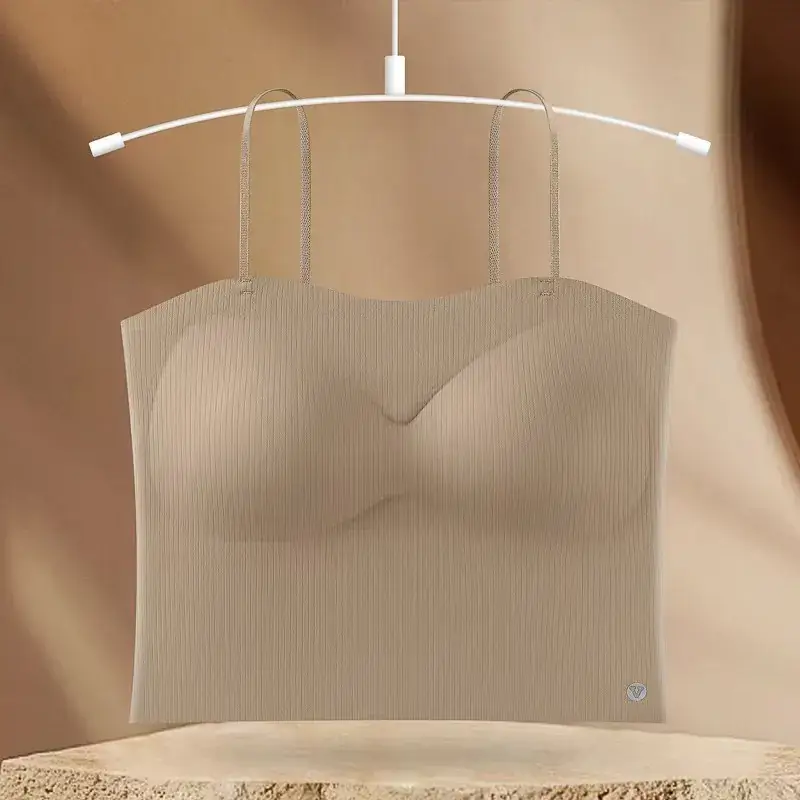 Slim Fitting Camisole with Built-In Bra Cups, Seamless Push-Up Underwear, Highly Elastic and Sexy — feature 16