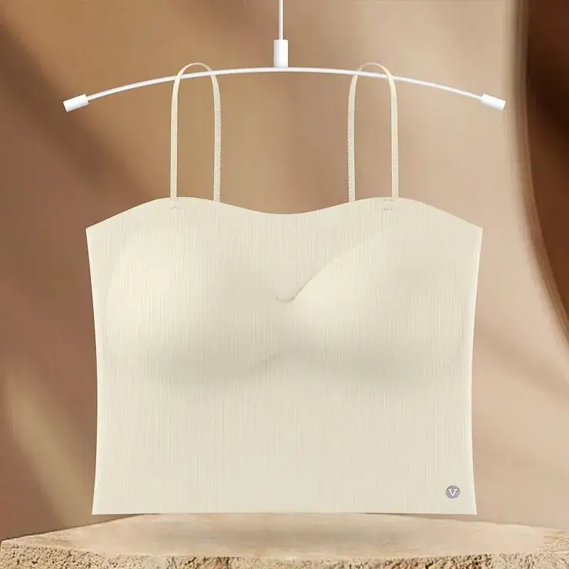 Slim Fitting Camisole with Built-In Bra Cups, Seamless Push-Up Underwear, Highly Elastic and Sexy — feature 17