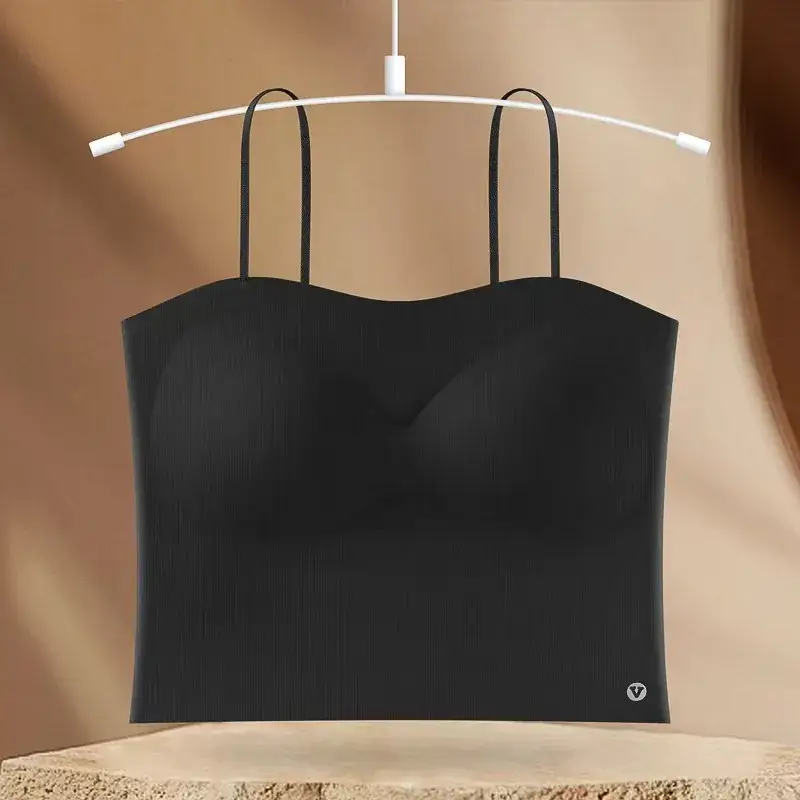 Slim Fitting Camisole with Built-In Bra Cups, Seamless Push-Up Underwear, Highly Elastic and Sexy — feature 19