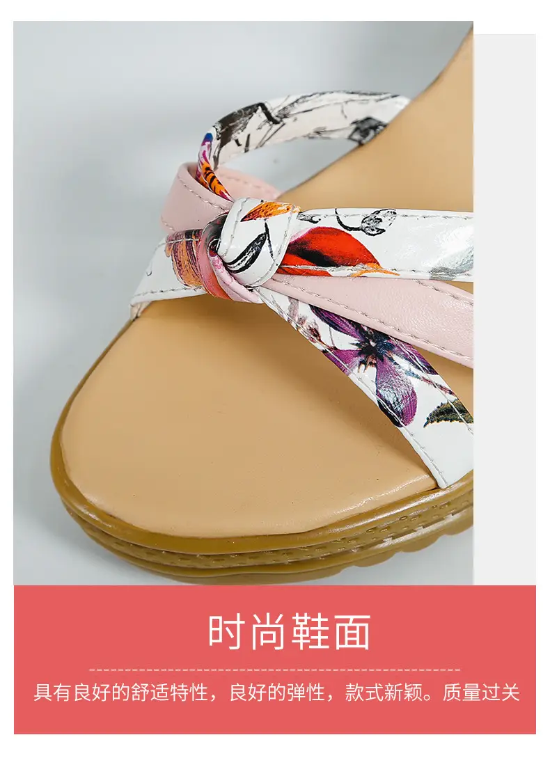 2024 Summer New Wedge Women's Sandals with Buckle Strap Fashionable Platform Heeled Waterproof Platform Roman Shoes Fashion Women's Shoes — feature 25