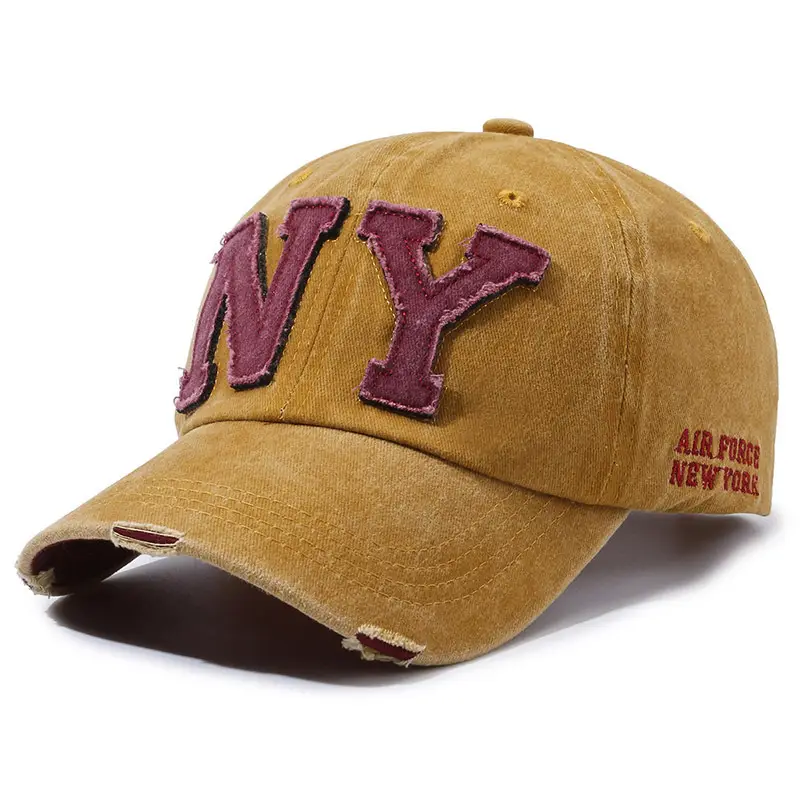 Men's Maroon Embroidered Cowboy Hat with NY Logo - Image 4