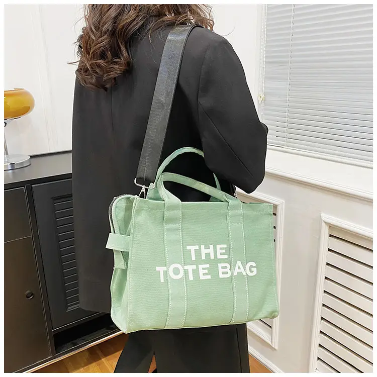 Green Tote Bag Set for Women 2022 Casual Shoulder Portable - Image 7