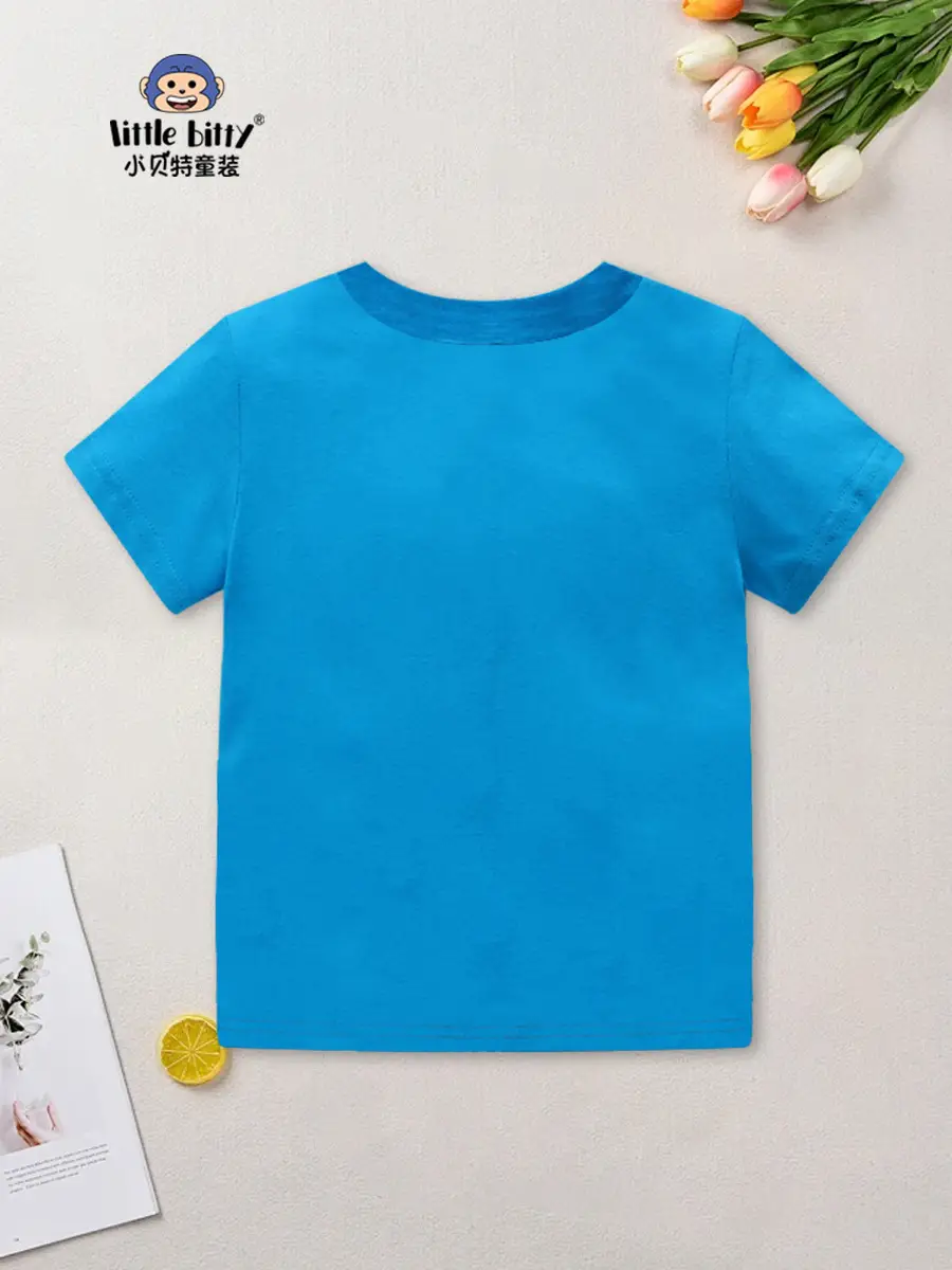 Kids Cartoon Printed T-Shirt Blue Boys Summer 2025 - Image 6