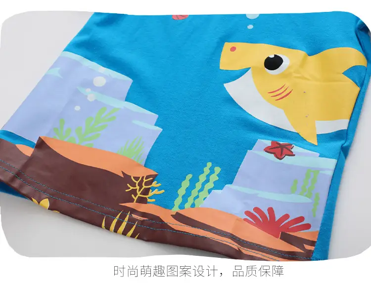Kids Cartoon Printed T-Shirt Blue Boys Summer 2025 — feature 12