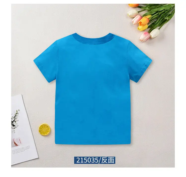 Kids Cartoon Printed T-Shirt Blue Boys Summer 2025 — feature 7