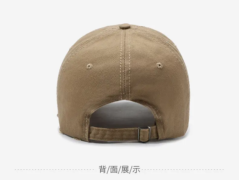 Men's Beige Distressed Letter Cap Brooklyn 1947 — feature 11