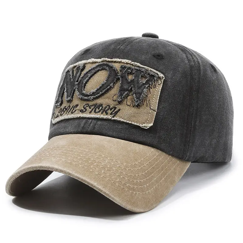 Men's Maroon Korean Embroidered Cap Hat