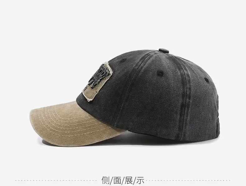 Men's Maroon Korean Embroidered Cap Hat — feature 10