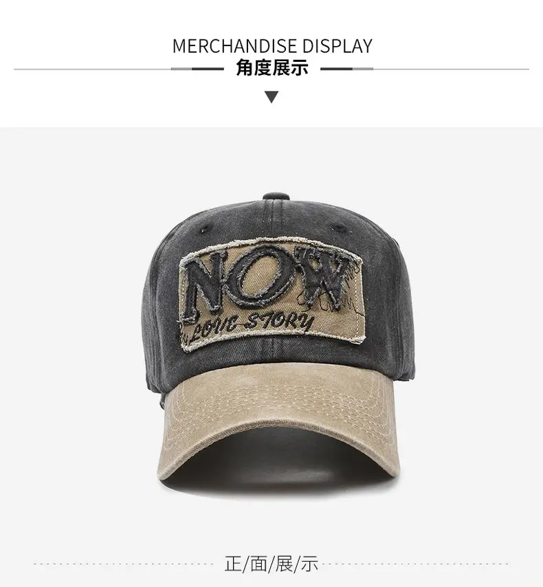 Men's Maroon Korean Embroidered Cap Hat — feature 8