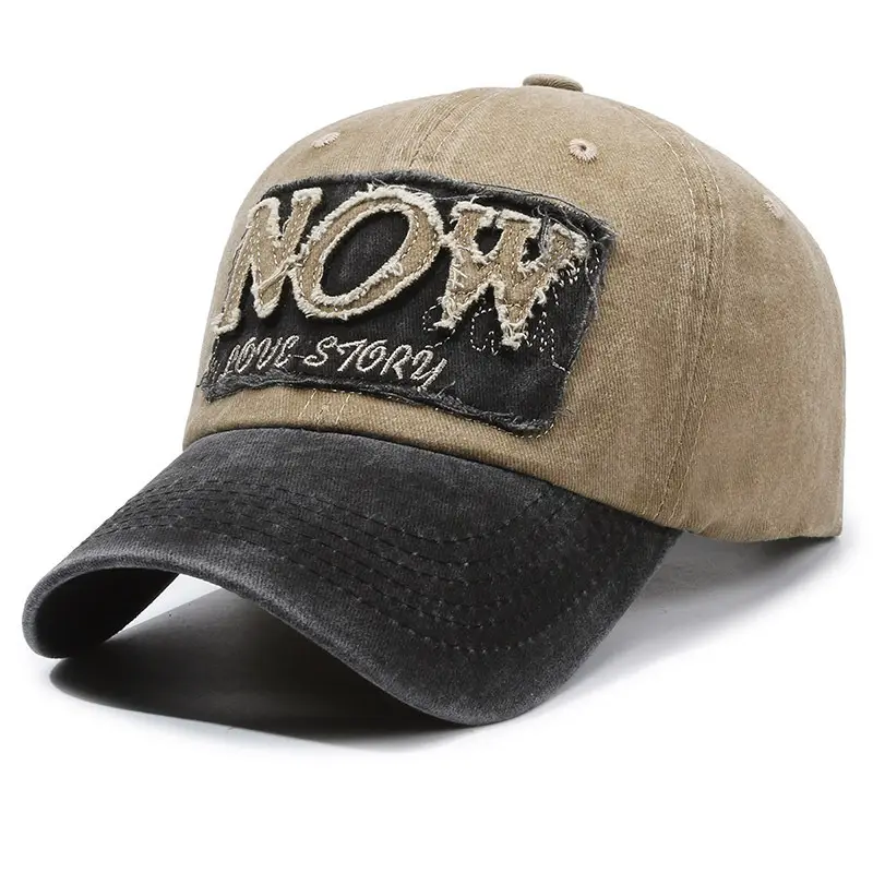 Men's Maroon Korean Embroidered Cap Hat