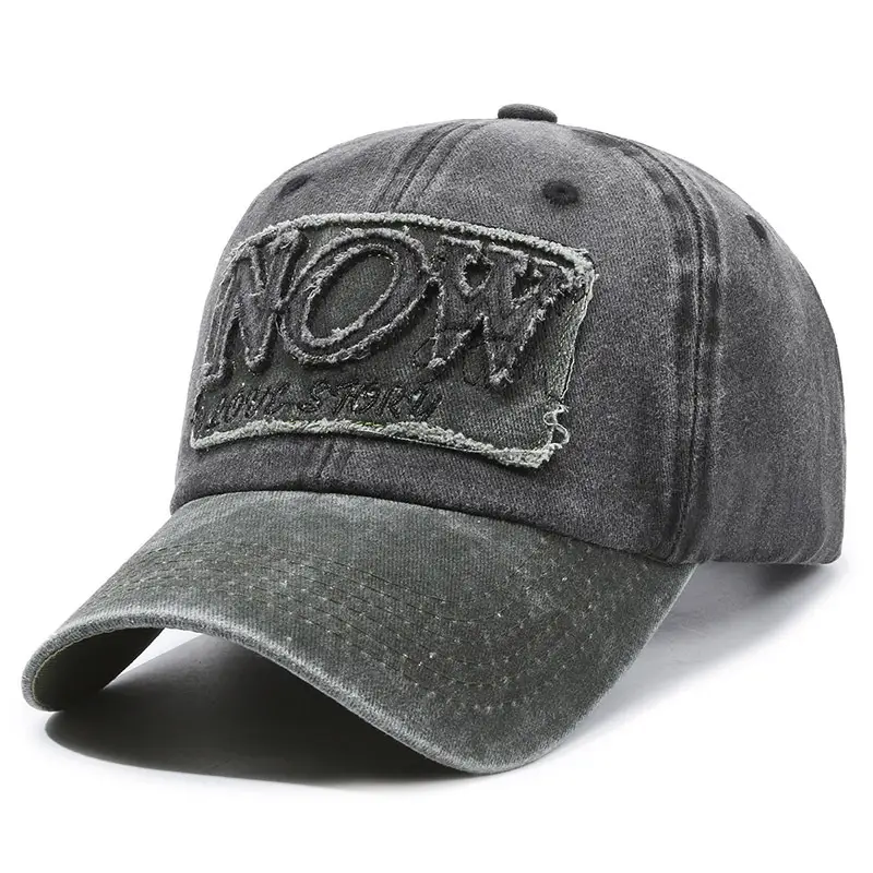 Men's Maroon Korean Embroidered Cap Hat