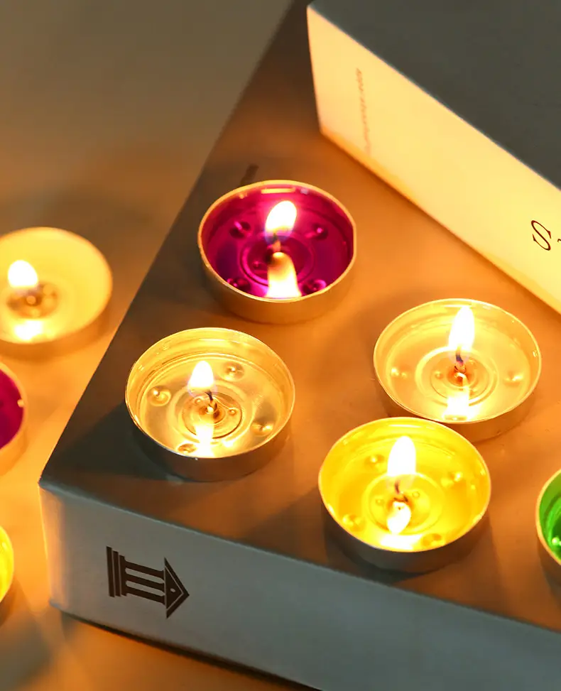 Valentine's Day 10 round candles restaurant teahouse tea wax romantic confession birthday set small candles wholesale — feature 11