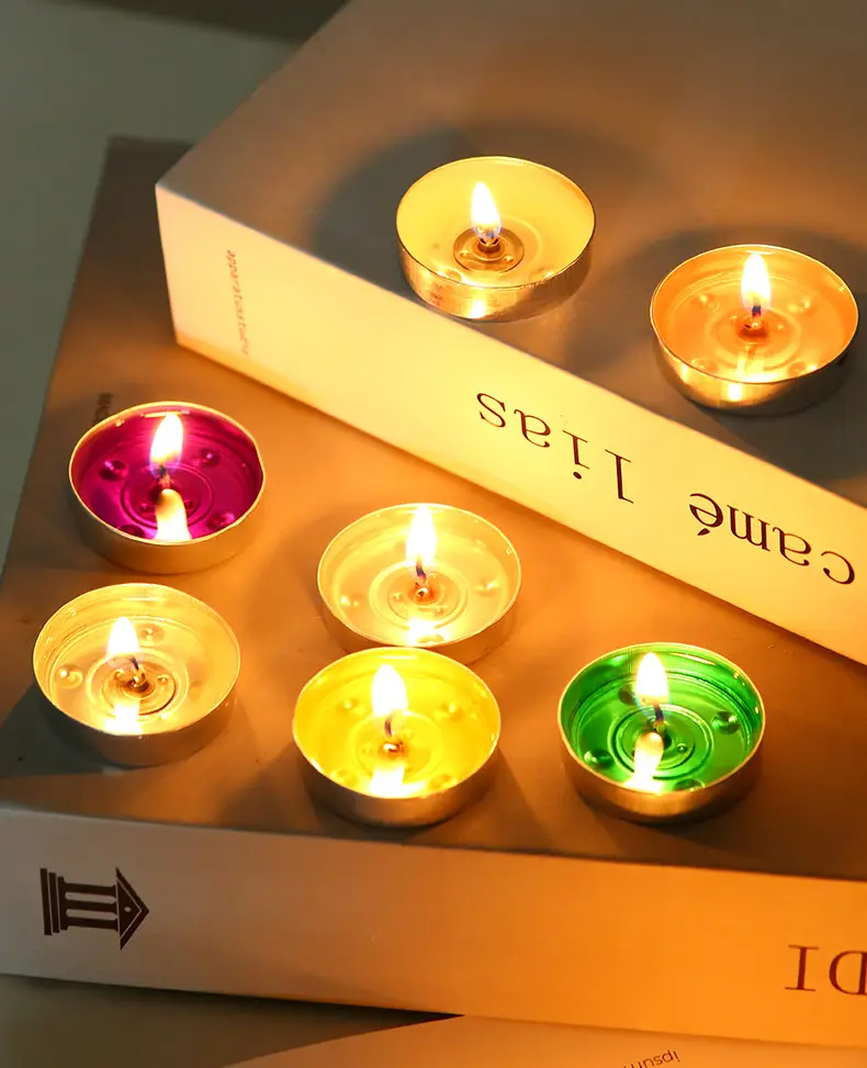 Valentine's Day 10 round candles restaurant teahouse tea wax romantic confession birthday set small candles wholesale — feature 17