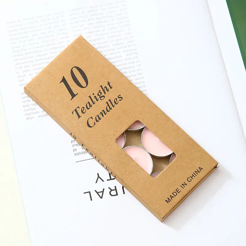 Valentine's Day 10 round candles restaurant teahouse tea wax romantic confession birthday set small candles wholesale