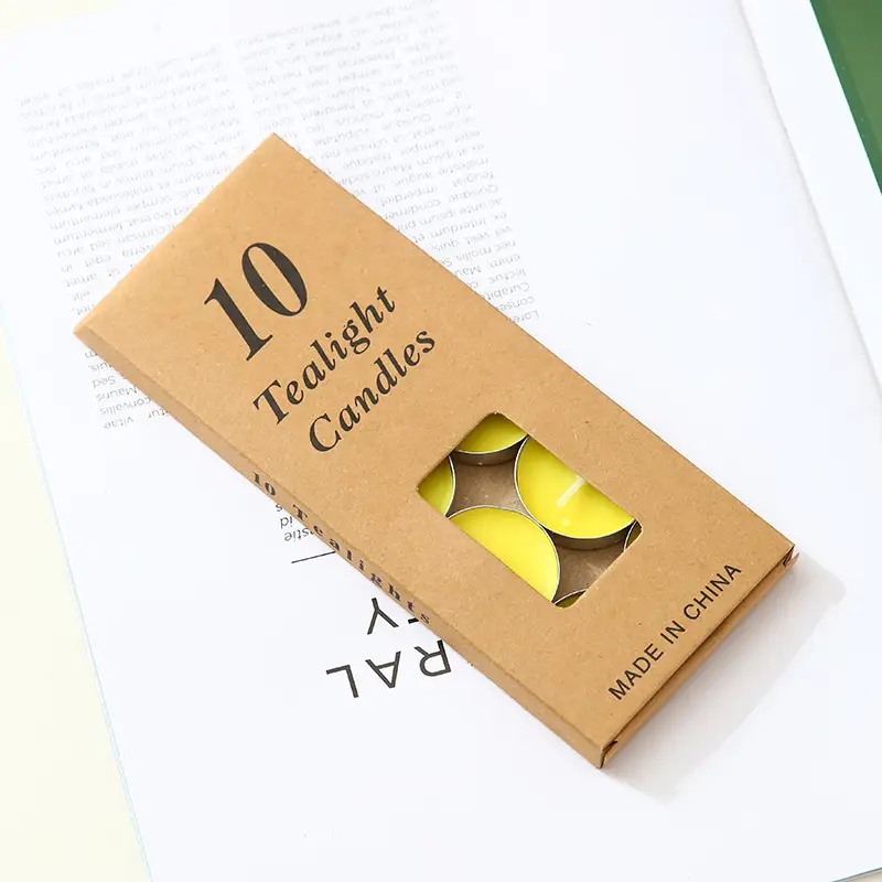 Valentine's Day 10 round candles restaurant teahouse tea wax romantic confession birthday set small candles wholesale