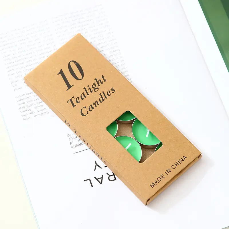 Valentine's Day 10 round candles restaurant teahouse tea wax romantic confession birthday set small candles wholesale