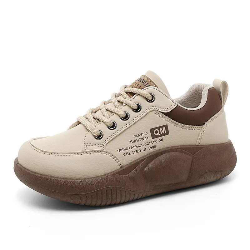 White Sneakers for Women 2025 Spring New Style Student Korean Version Ins Trendy Shoes Versatile Thick-Soled Casual Sneakers for Women Xq5801 - Image 5