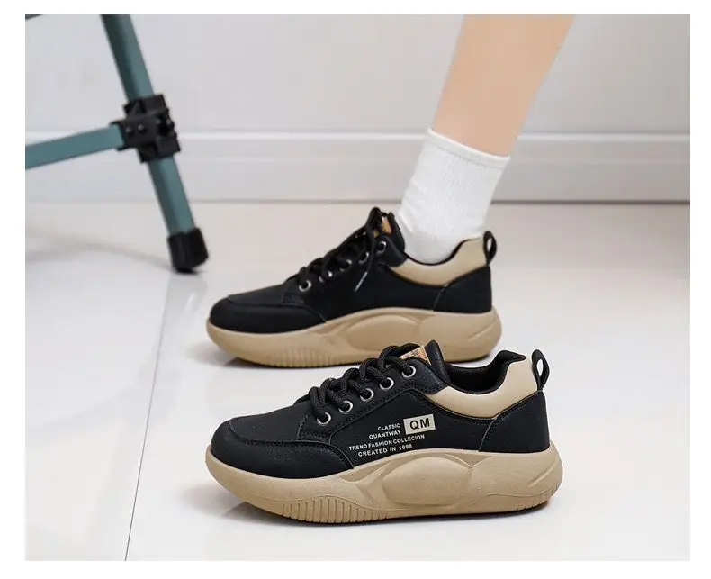 White Sneakers for Women 2025 Spring New Style Student Korean Version Ins Trendy Shoes Versatile Thick-Soled Casual Sneakers for Women Xq5801 — feature 10