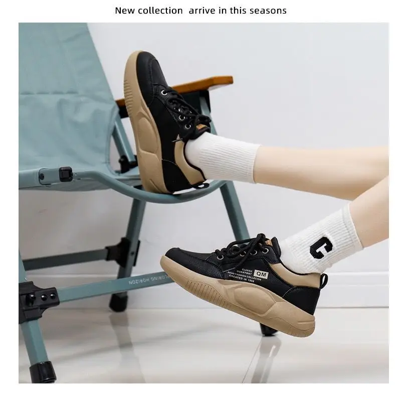 White Sneakers for Women 2025 Spring New Style Student Korean Version Ins Trendy Shoes Versatile Thick-Soled Casual Sneakers for Women Xq5801 — feature 13