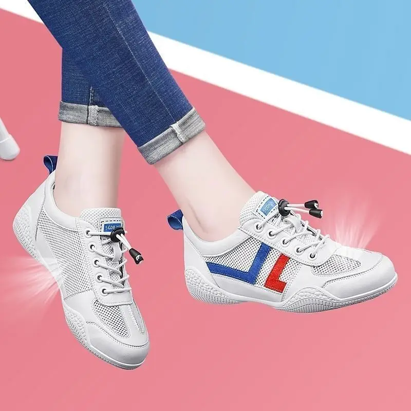 Women Mesh Casual Shoes White Summer 2024 - Image 2