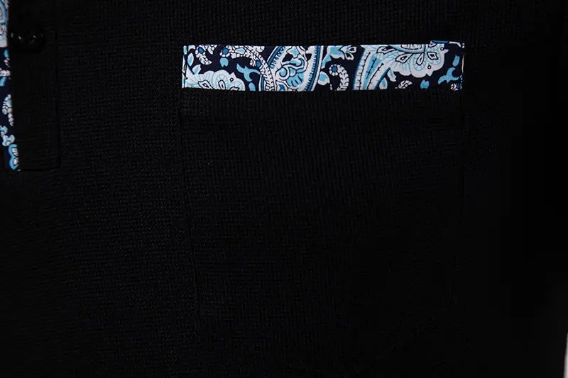 Black Short-Sleeved Polo Shirt for Men — feature 26