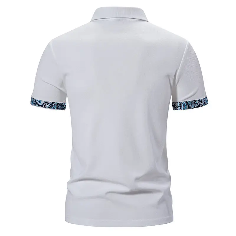 Black Short-Sleeved Polo Shirt for Men — feature 4