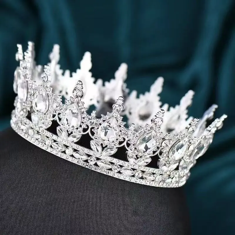 European Bridal Crown with Drop Diamond Set - Image 14