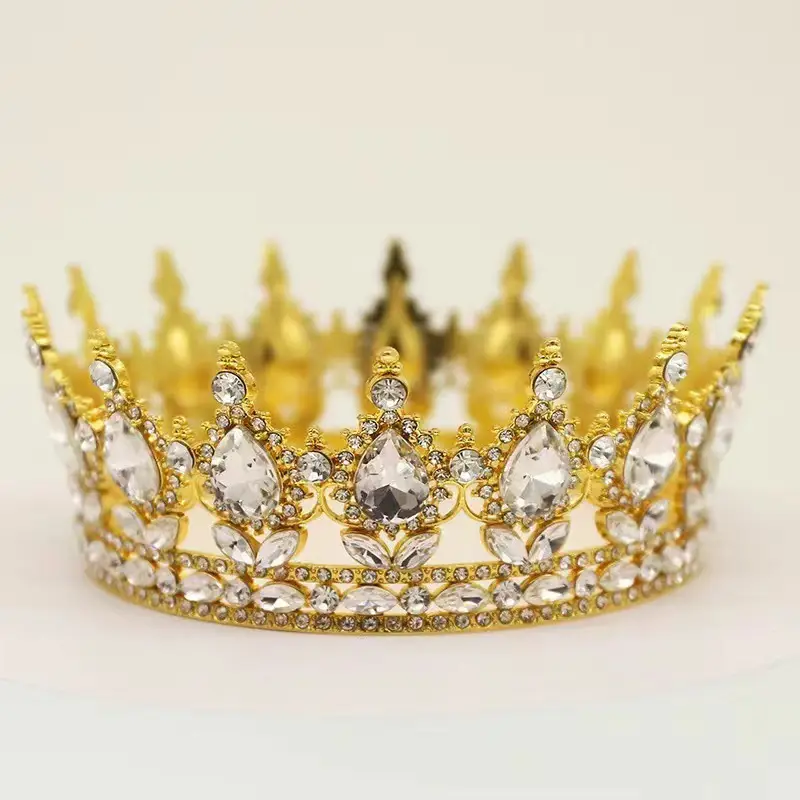 European Bridal Crown with Drop Diamond Set — feature 1