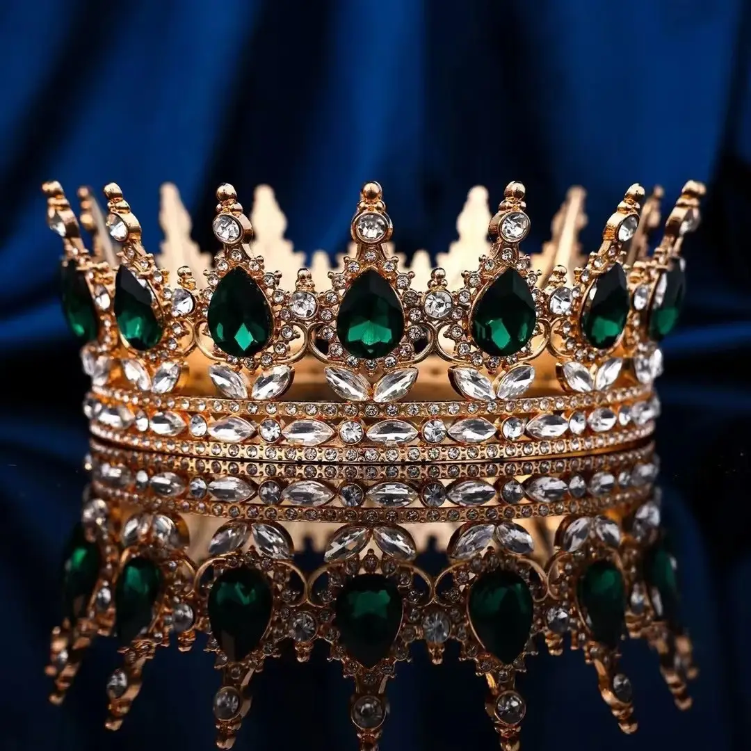 European Bridal Crown with Drop Diamond Set — feature 13