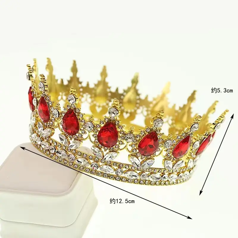 European Bridal Crown with Drop Diamond Set — feature 2