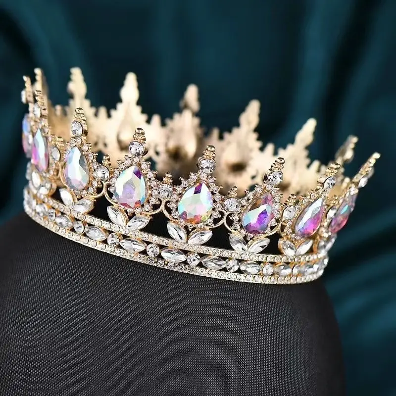 European Bridal Crown with Drop Diamond Set - Image 2