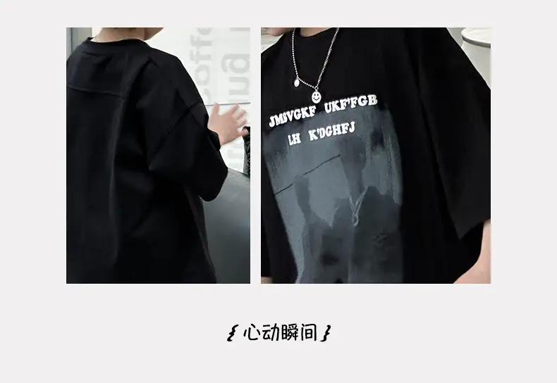 Boys T-Shirt Black Graphic 2025 Cotton Summer — feature 4