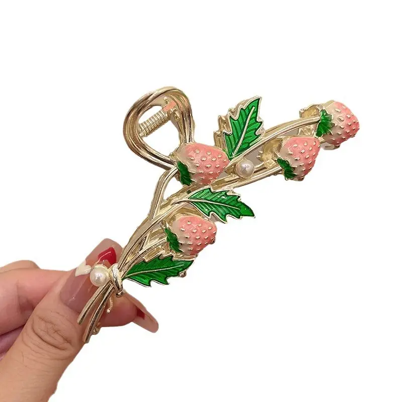 Strawberry Hair Clip for Women Large Sweet Design