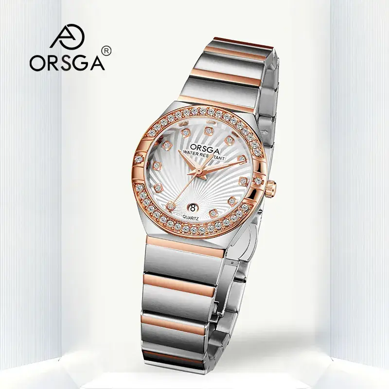 Ostraca Light Luxury Diamond Set Women's Watch - Image 2