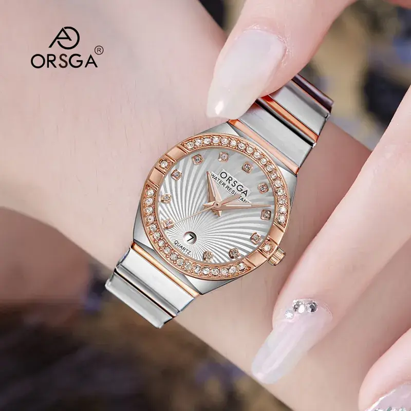 Ostraca Light Luxury Diamond Set Women's Watch - Image 4