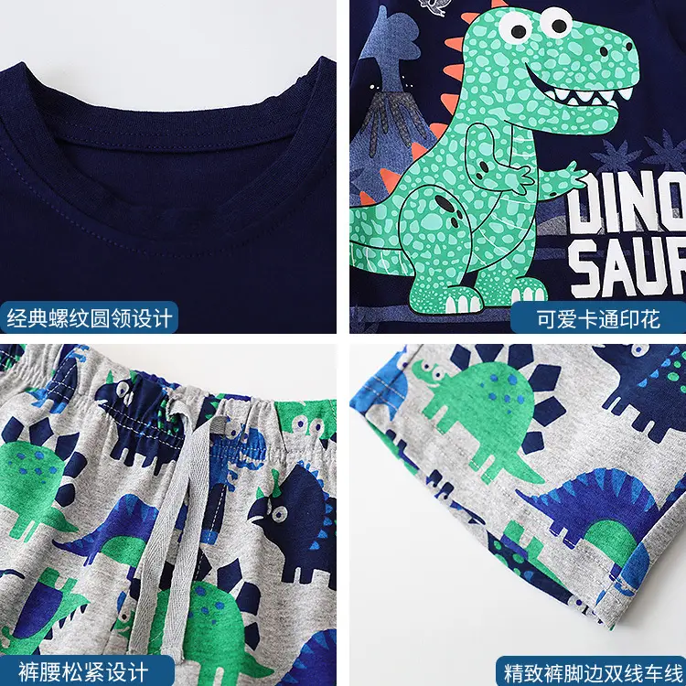 Dinosaur Kids T-Shirt Shorts Set for Boys 2025 - Image 10