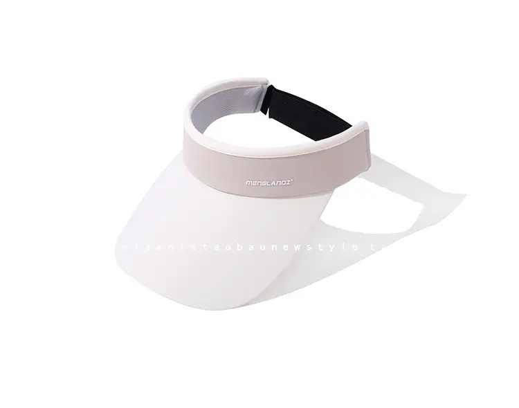 Women's Pink UV Visor Cap with Face Mask - Image 3