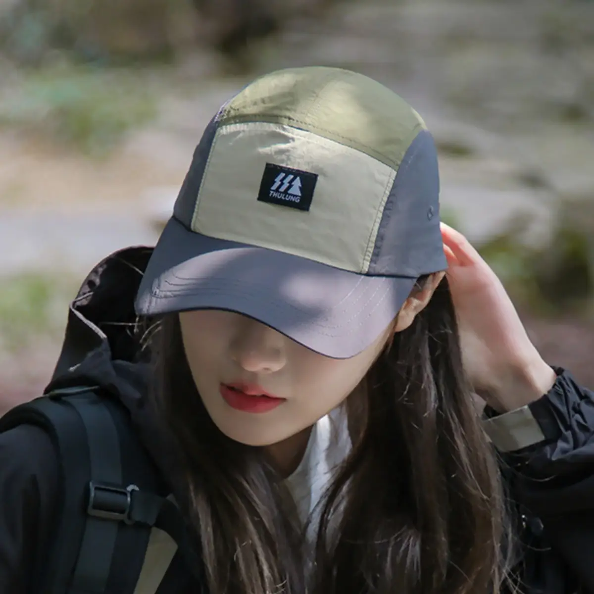 Men Multi-Color Baseball Cap with Logo - Image 5
