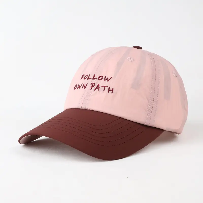Men's Brown Cotton Baseball Cap with "FOLLOW DIN PATH" Embroidery - Image 6