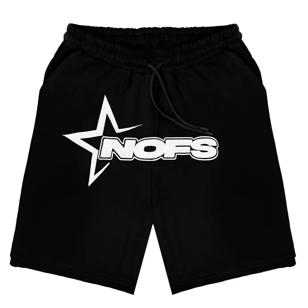 American Streetwear Black Stars Short Sleeve T-Shirt Shorts — feature 10
