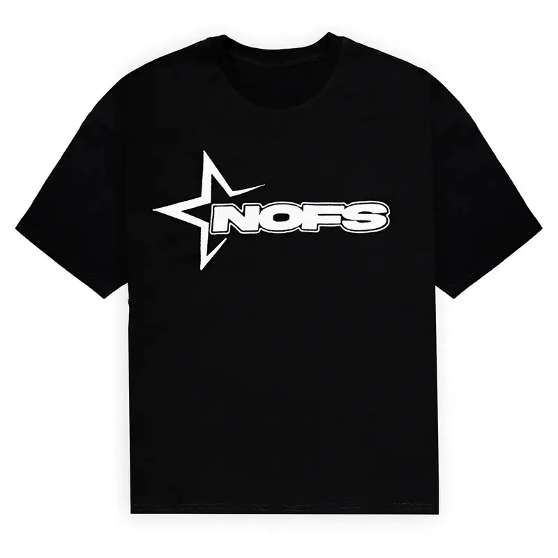 American Streetwear Black Stars Short Sleeve T-Shirt Shorts — feature 9