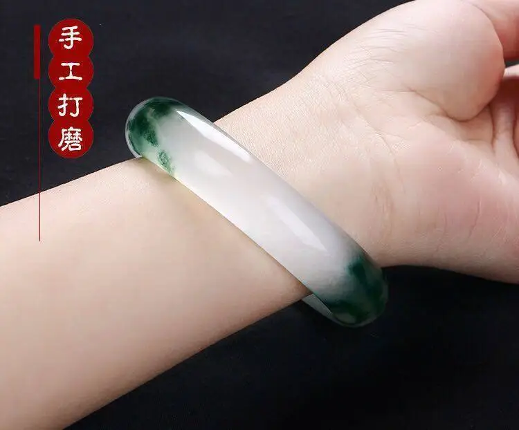 New Generation Floating Flower Jade Bracelet Green Quartz — feature 7