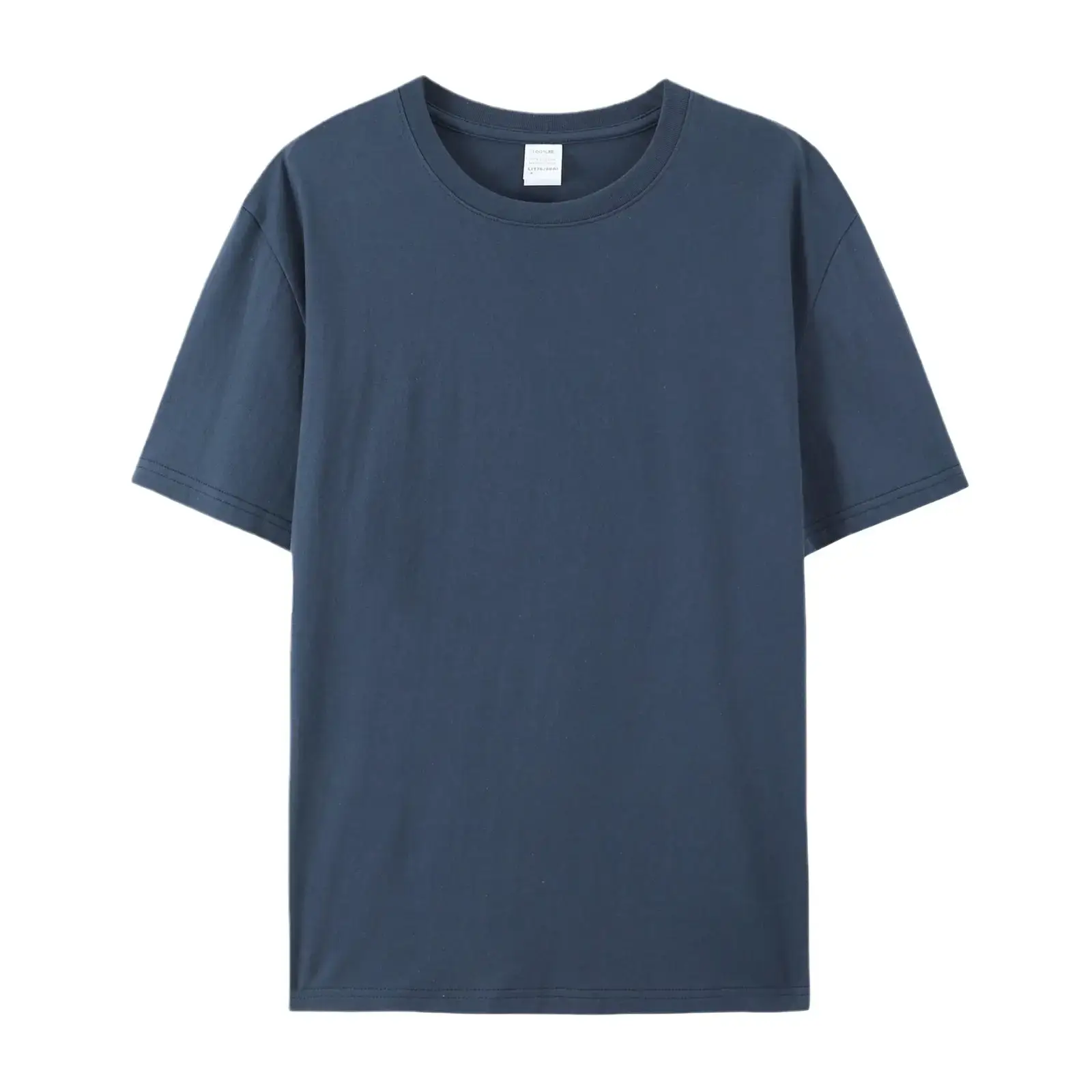 Light Blue Pure Cotton T-Shirt for Men Women European Size - Image 31