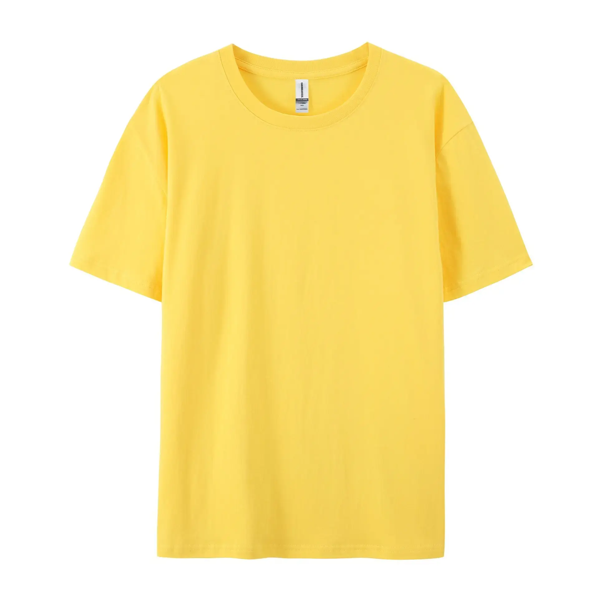 Light Blue Pure Cotton T-Shirt for Men Women European Size - Image 18