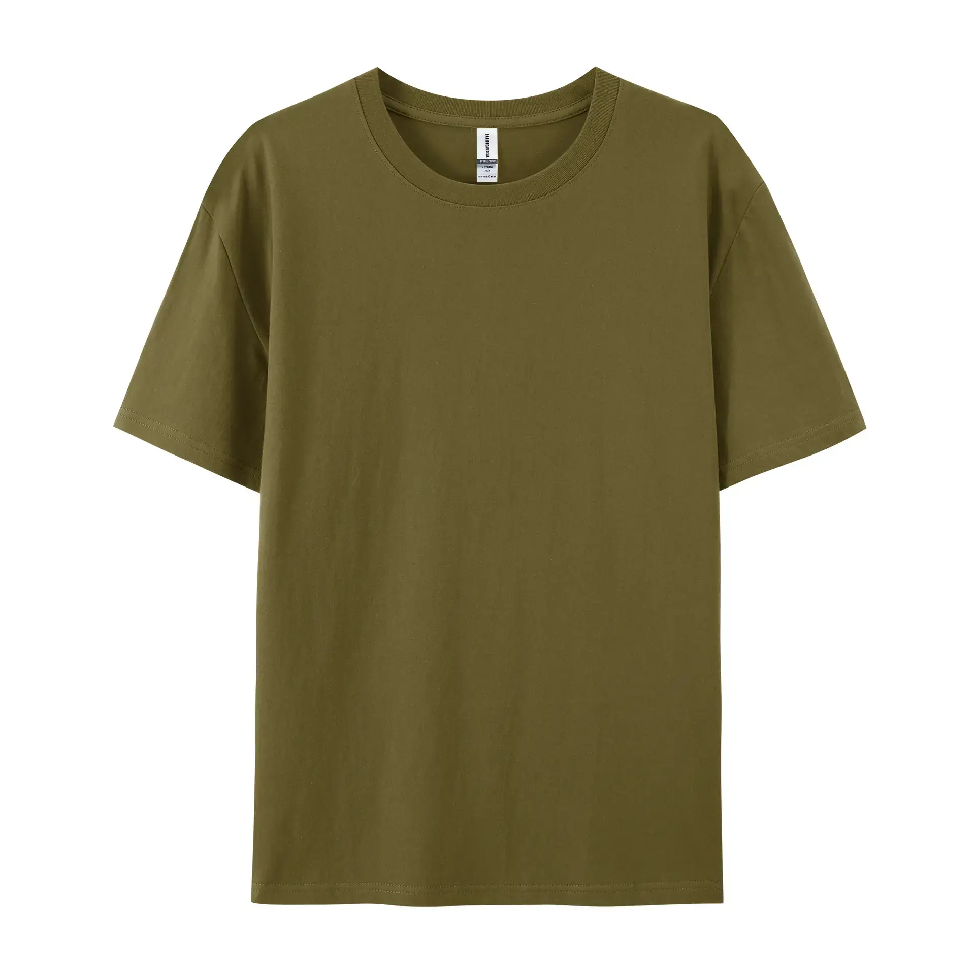 Light Blue Pure Cotton T-Shirt for Men Women European Size - Image 20