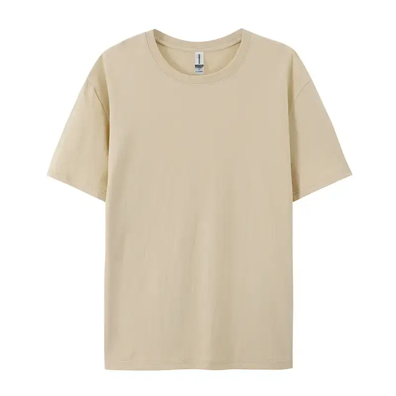 Light Blue Pure Cotton T-Shirt for Men Women European Size - Image 6