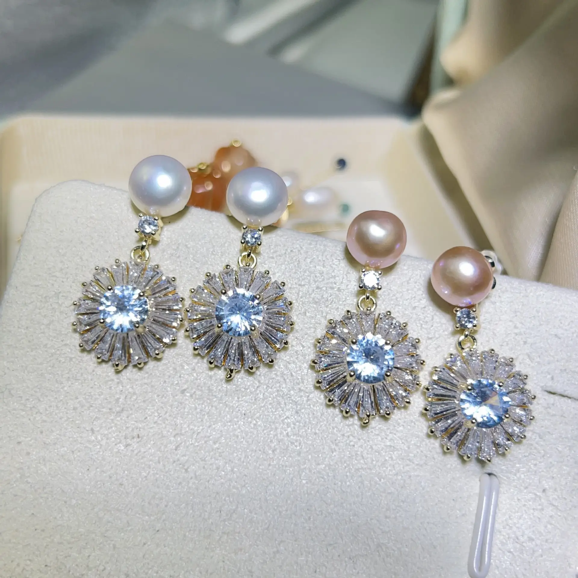 18K Gold Pearl Earrings Set for Women — feature 10