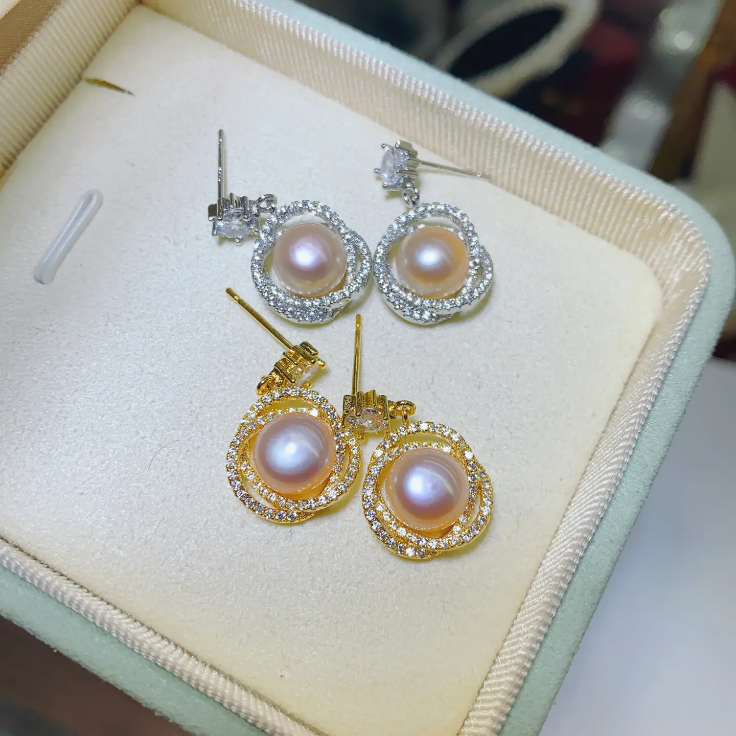 18K Gold Pearl Earrings Set for Women — feature 6
